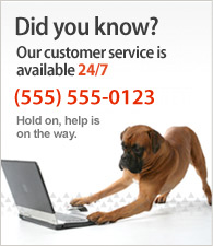 Il nostro servizio clienti è disponibile 24/7. Call us at (555) 555-0123.